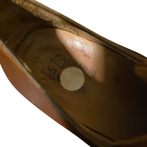 MAGNANNI Men's Marco II Monk Strap Leather Dress Shoes - Size 12 - Picture 7 of 9